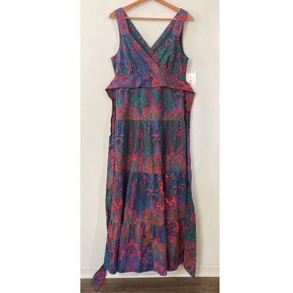 J. Crew Tiered Maxi Dress in Ratti Scarf Paisley - Picture 4 of 9